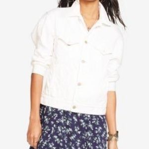 Denim & Supply Distressed Denim Jacket, Off-White